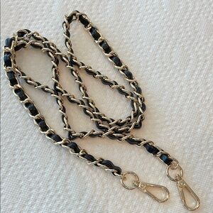 Gold and Black 47” Chain Strap NWOT